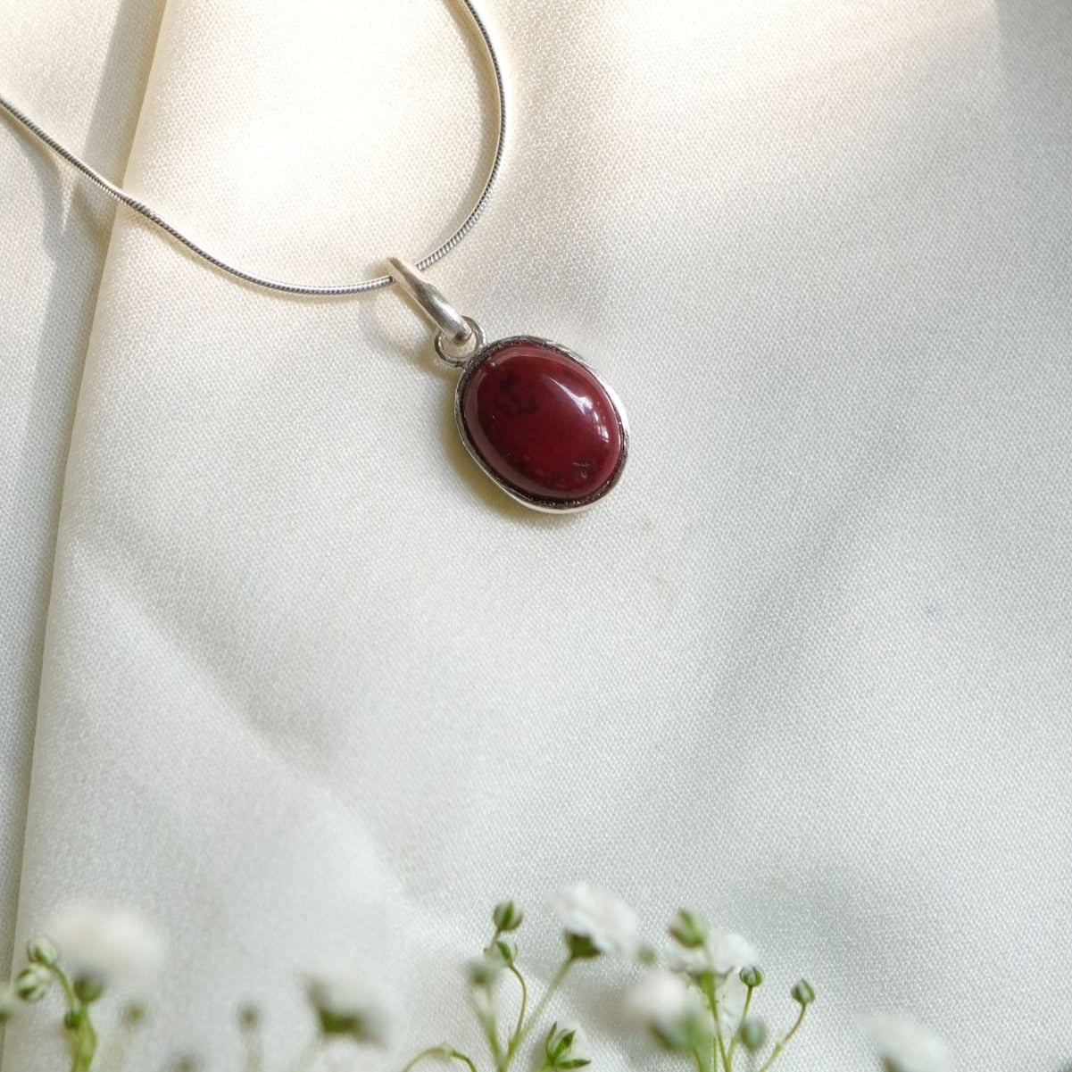 Red Jasper Pendant | 925 Silver Sterling