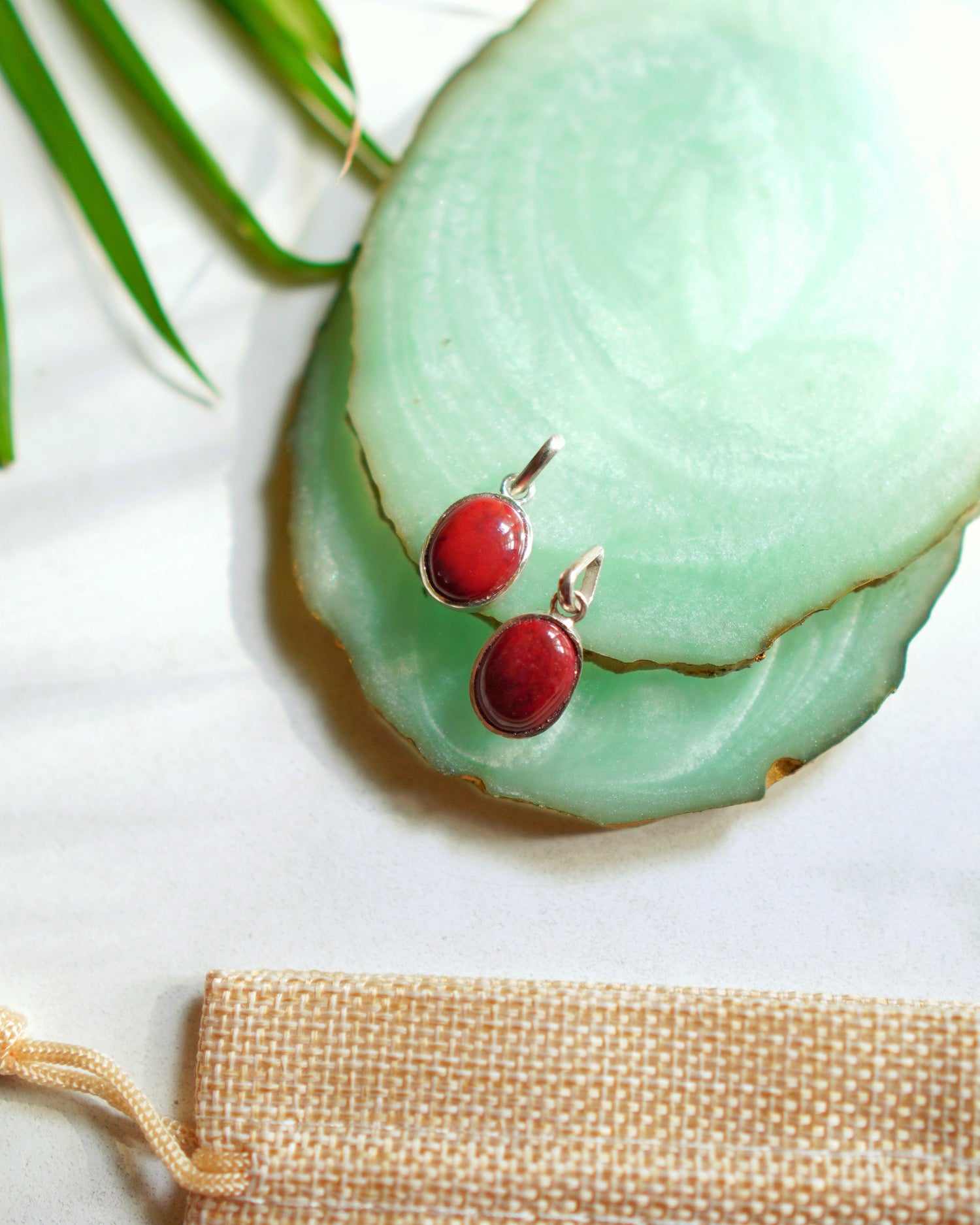 Pendants with Silver frame