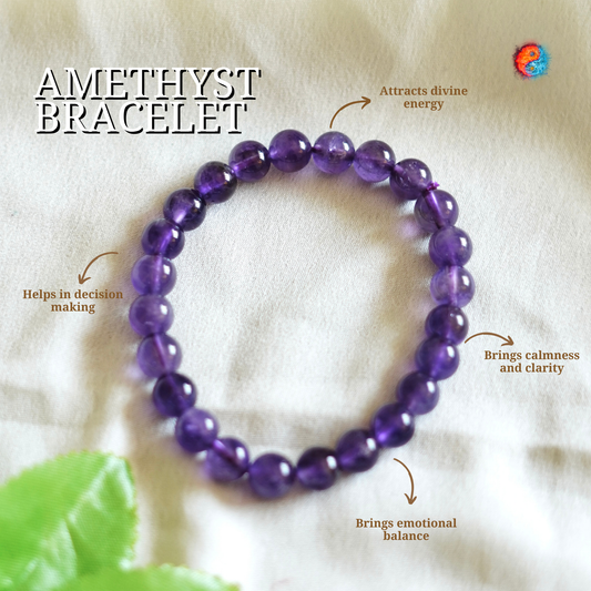 Pure Brazilian Amethyst Bracelet