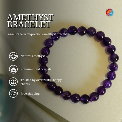 Pure Brazilian Amethyst Bracelet