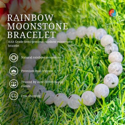Rainbow Moonstone Bracelet