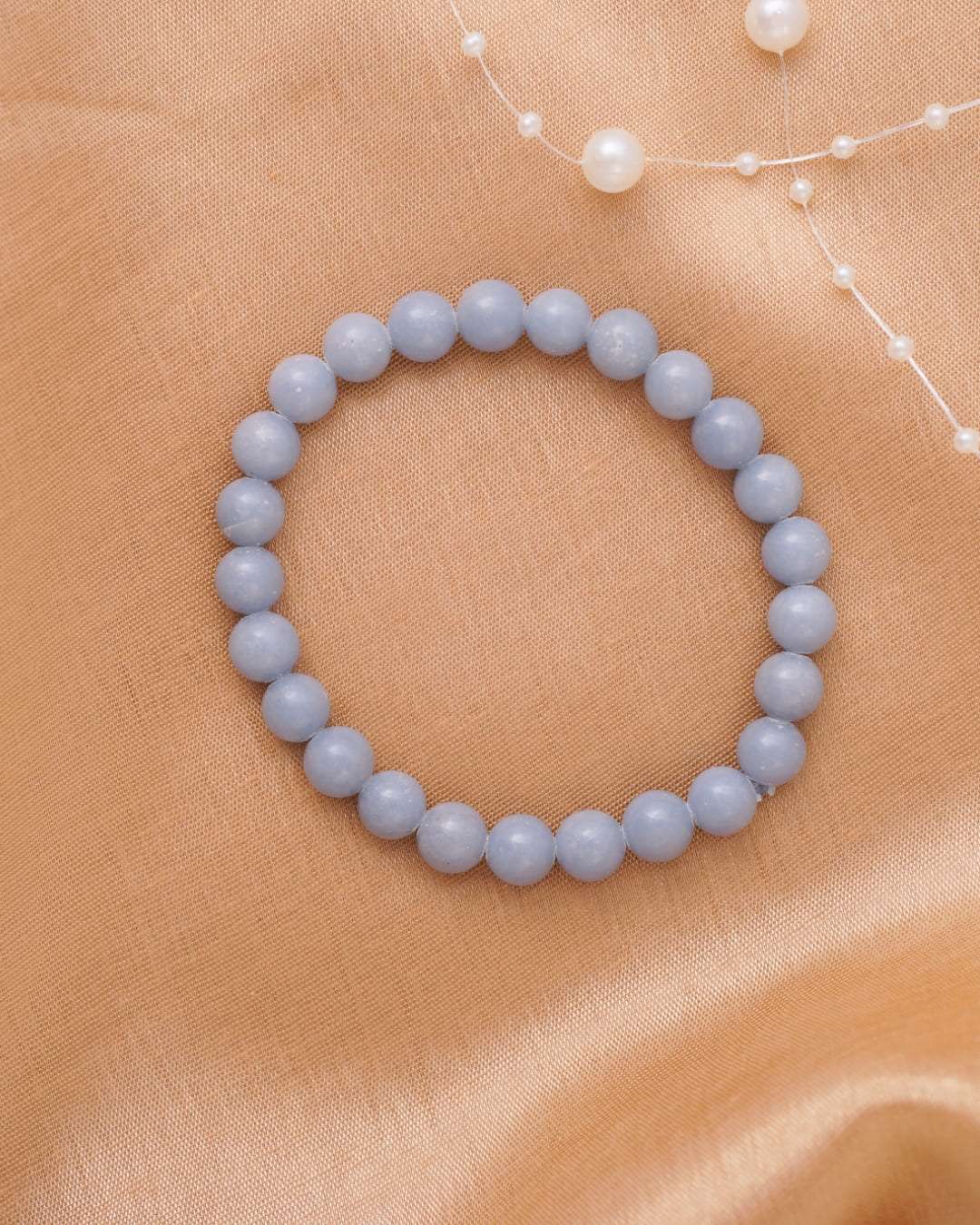 Angelite Beads Bracelet