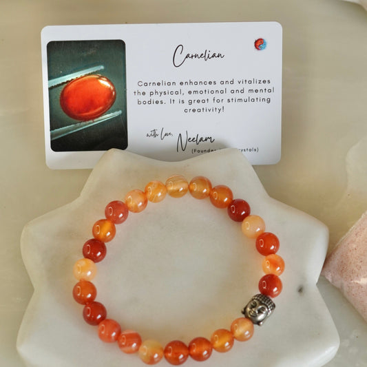 Pure Carnelian Rock Bracelet