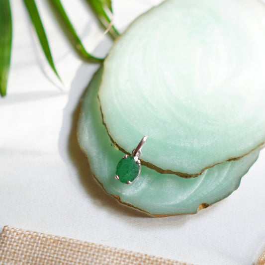 Green Aventurine Pendant | 925 Sterling Silver