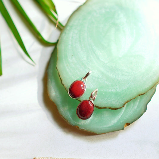 Red Jasper Pendant | 925 Silver Sterling