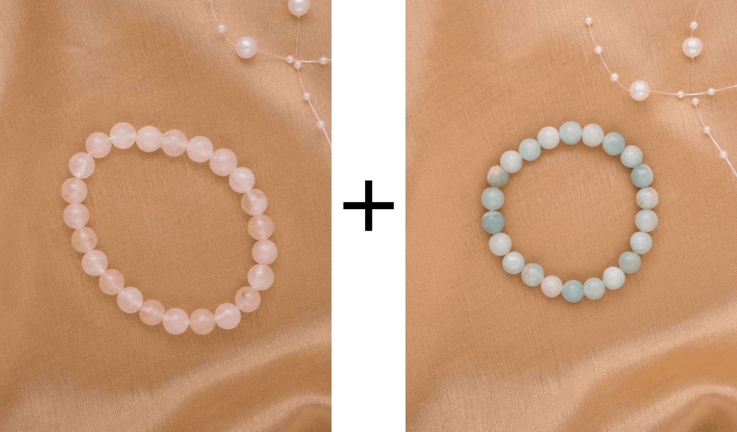 Rose quartz + Amazonite Bracelet (Customized)