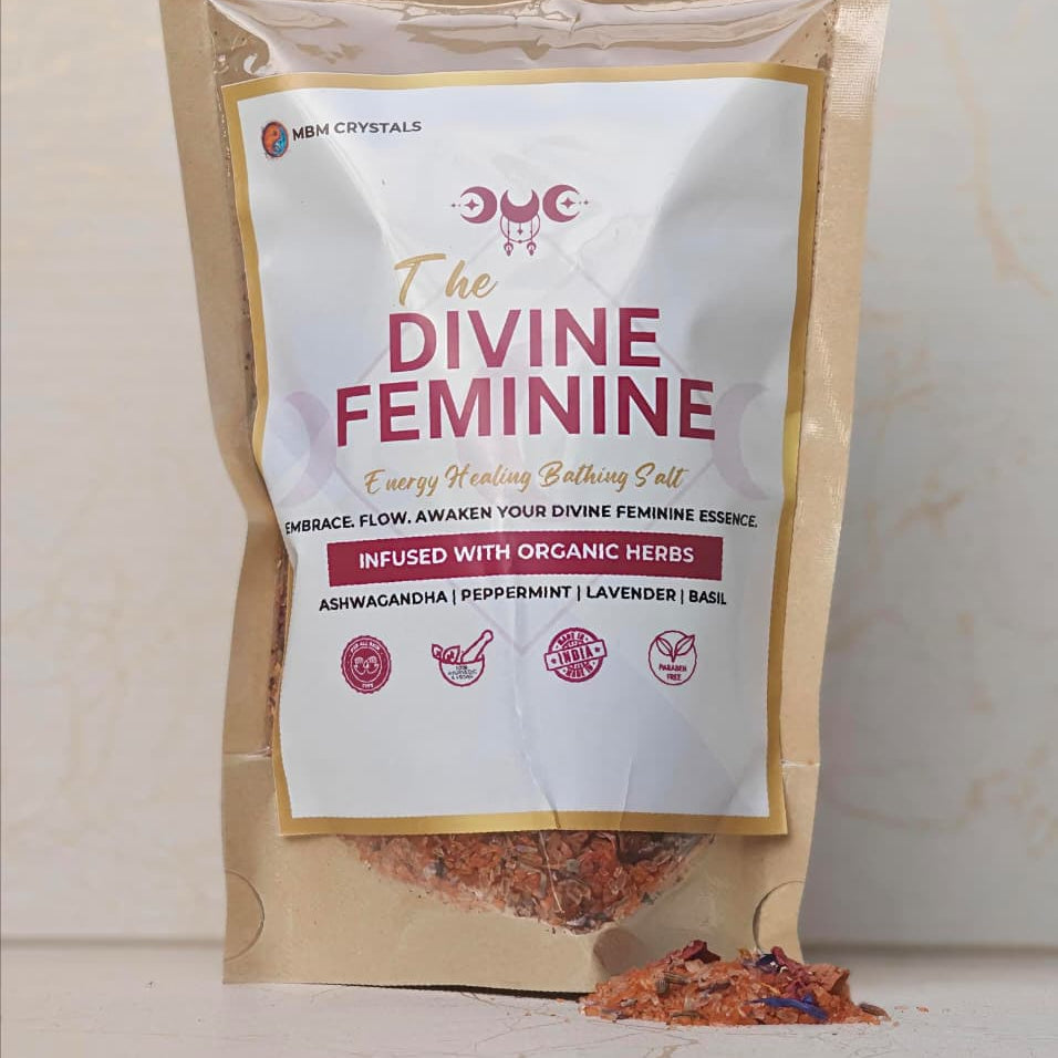 FEMININE HEALING KIT - Kunzite Bracelet, Lip Balm, Rose Quartz Roller, Cleansing Mist & Bath Salts