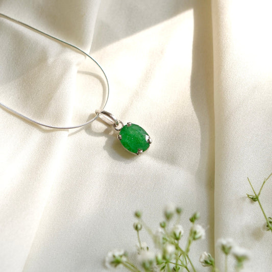 Green Aventurine Pendant | 925 Sterling Silver